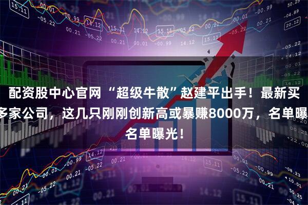 配资股中心官网 “超级牛散”赵建平出手！最新买入多家公司，这几只刚刚创新高或暴赚8000万，名单曝光！
