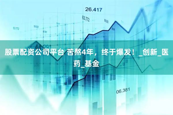 股票配资公司平台 苦熬4年，终于爆发！_创新_医药_基金